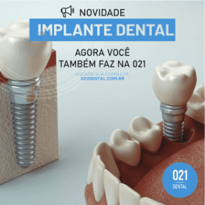 instagram para dentistas - implante dental